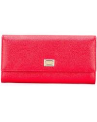 Dolce & Gabbana Leder brieftaschen - Rot
