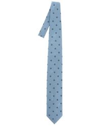 Cravatta in seta stampa luggage da Uomo di Ermenegildo Zegna in Blu Uomo Accessori da Cravatte da 