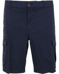 Eleventy Baumwolle shorts - Blau