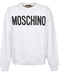 Moschino Andere materialien sweatshirt - Weiß
