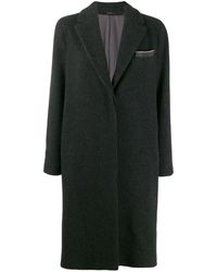 Brunello Cucinelli KASCHMIR MANTEL - Grau
