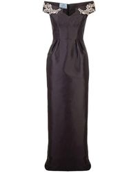 Prada WOLLE KLEID - Schwarz