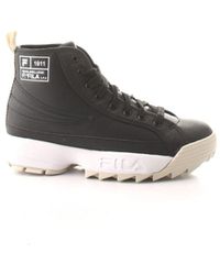 black fila high tops