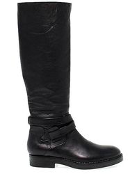 Janet & Janet Leather Ankle Boots - Black
