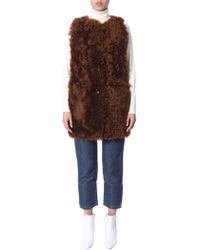 Marni Brown Leather Vest
