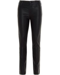 J Brand LEDER JEANS - Schwarz