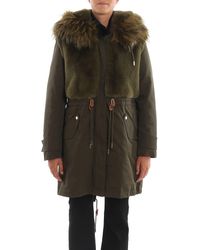 Dondup Green Cotton Coat