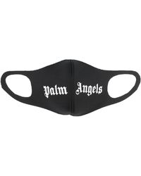 Palm Angels Mundschutz mit Logo-Print - Schwarz