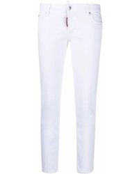 DSquared² Tief sitzende Skinny-Jeans - Weiß