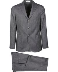 Boglioli Grey Wool Suit - Gray