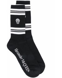 Alexander McQueen Socken Aus Baumwollmischung in Schwarz für Herren Herren Bekleidung Unterwäsche Socken 