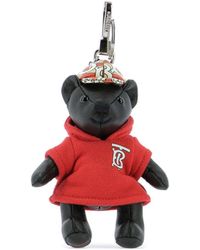 Burberry Leather Key Chain - Black