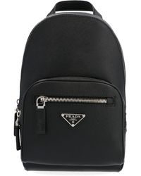 Prada Black Leather Backpack