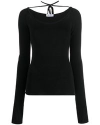 Damen Bekleidung Pullover und Strickwaren Pullover The Attico Wolle Andere materialien sweater in Schwarz 