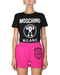 Moschino Damen andere materialien t-shirt - Pink