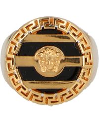 Versace Gold Metal Ring - Metallic