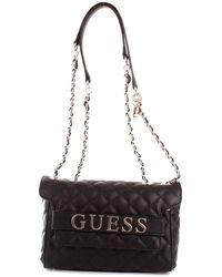 guess black nylon shoulder bag