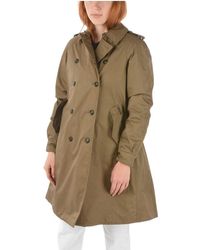 Damen Bekleidung Mäntel Regenjacken und Trenchcoats Woolrich Andere materialien trench coat in Braun 