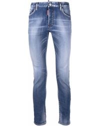 DSquared² Skinny-Jeans im Five-Pocket-Design - Blau