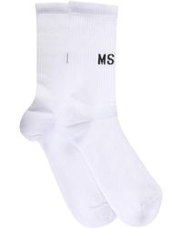 Herren Bekleidung Unterwäsche Socken MSGM Baumwolle Andere materialien söcken in Weiß für Herren 