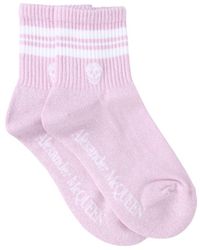 Alexander McQueen Baumwolle Andere materialien söcken in Pink Damen Bekleidung Strumpfware Socken 