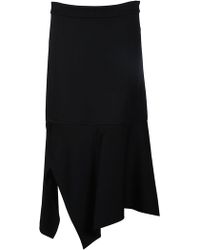 Victoria Beckham Black Acetate Skirt