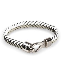 Tod's White Metal Bracelet