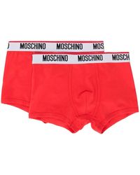 Moschino Red Cotton Boxer