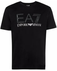 Emporio Armani Baumwolle t-shirt - Schwarz