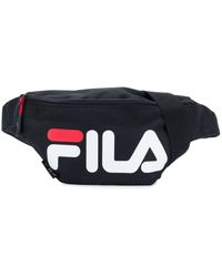 Fila Sequined Logo Woven Belt Bag - Black