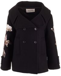 Valentino Black Wool Coat