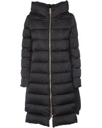 Herno Black Polyamide Coat