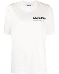 Ambush White Cotton Workshop T-shirt