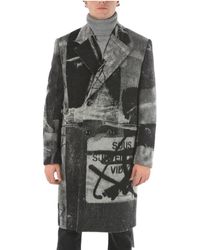 Uomo Abbigliamento da Cappotti da Impermeabili e trench Impermeabile con stampa da Uomo di Off-White c/o Virgil Abloh in Grigio 