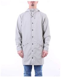 Rains Polyester Trench Coat - Grey