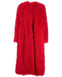 Valentino Red Wool Coat