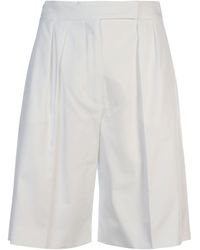 Max Mara Cotton Shorts - White