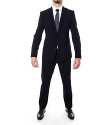 Emporio Armani Blue Wool Suit