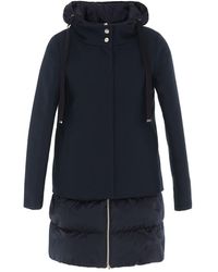 Herno Blue Wool Coat