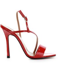 Marc Ellis Ma180 Patent Leather Sandals - Red
