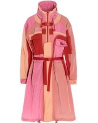 Stella McCartney Andere materialien trench coat - Pink