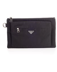 Prada Black Leather Pouch