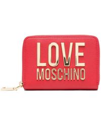 Love Moschino Portemonnaie mit Logo - Rot