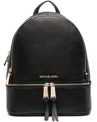 Michael Kors Michael Rhea Pebble Leather Backpack - Black