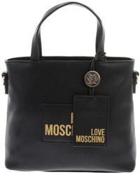 Moschino Damen polyurethan handtaschen - Schwarz