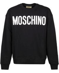 Moschino Andere materialien sweatshirt - Schwarz