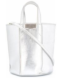 Off-White c/o Virgil Abloh Laminate Allen Bucket Bag - Metallic