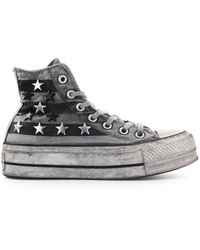 all star platform grigio vintage