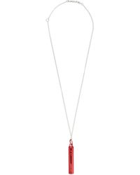 Ambush Red Silver Necklace