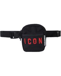 DSquared² Black Nylon Belt Bag